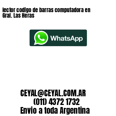 lector codigo de barras computadora en Gral. Las Heras