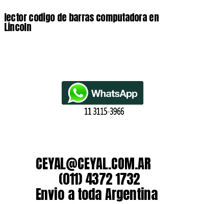 lector codigo de barras computadora en Lincoln