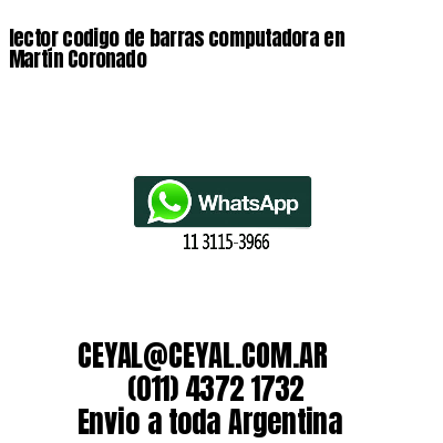 lector codigo de barras computadora en Martín Coronado