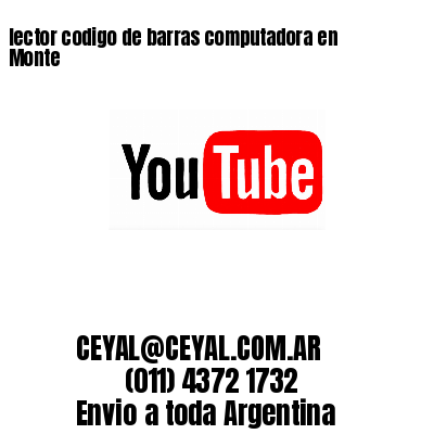 lector codigo de barras computadora en Monte