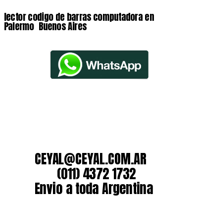 lector codigo de barras computadora en Palermo  Buenos Aires