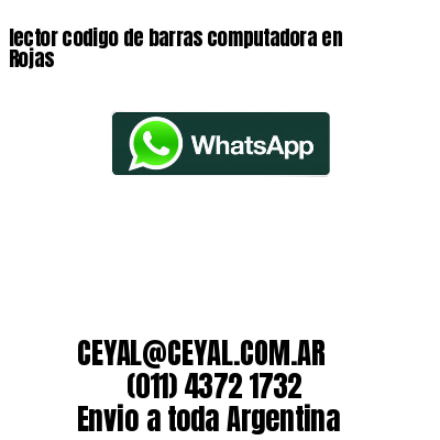 lector codigo de barras computadora en Rojas
