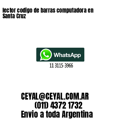 lector codigo de barras computadora en Santa Cruz