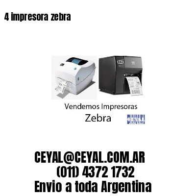4 impresora zebra
