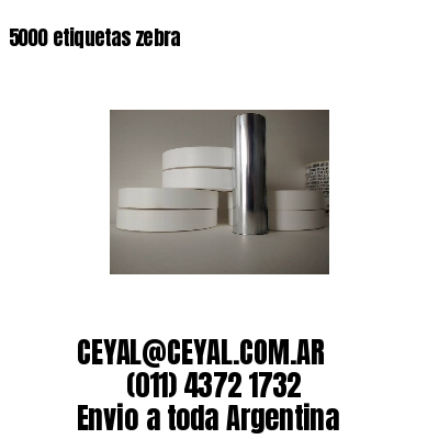 5000 etiquetas zebra