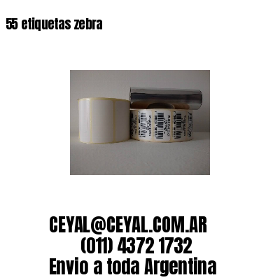 55 etiquetas zebra