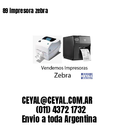 89 impresora zebra