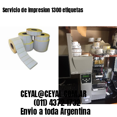 Servicio de impresion 1300 etiquetas