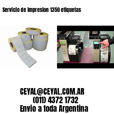 Servicio de impresion 1350 etiquetas