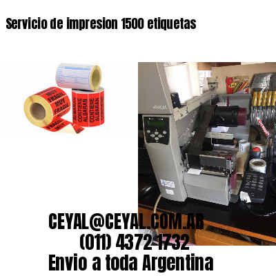 Servicio de impresion 1500 etiquetas