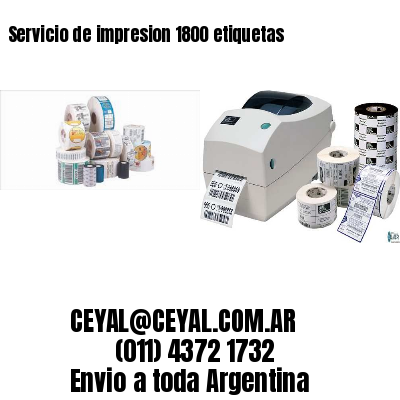 Servicio de impresion 1800 etiquetas