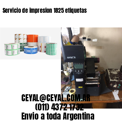 Servicio de impresion 1825 etiquetas