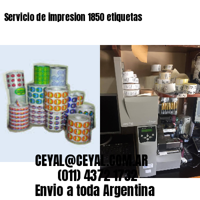 Servicio de impresion 1850 etiquetas