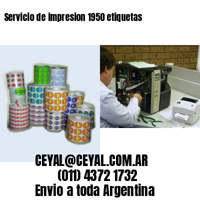 Servicio de impresion 1950 etiquetas