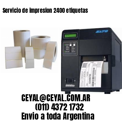 Servicio de impresion 2400 etiquetas
