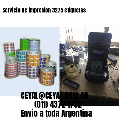 Servicio de impresion 3275 etiquetas