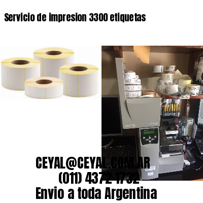 Servicio de impresion 3300 etiquetas