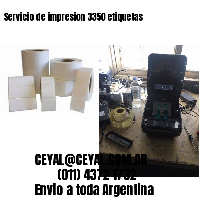 Servicio de impresion 3350 etiquetas