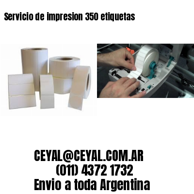 Servicio de impresion 350 etiquetas