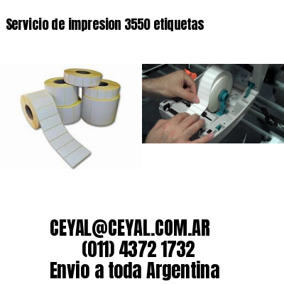 Servicio de impresion 3550 etiquetas