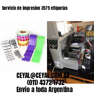 Servicio de impresion 3575 etiquetas
