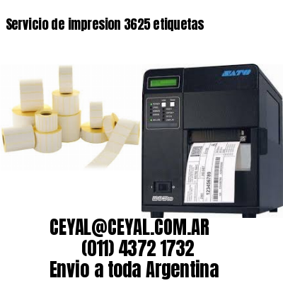 Servicio de impresion 3625 etiquetas