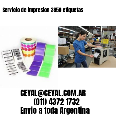 Servicio de impresion 3850 etiquetas