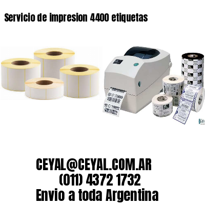 Servicio de impresion 4400 etiquetas