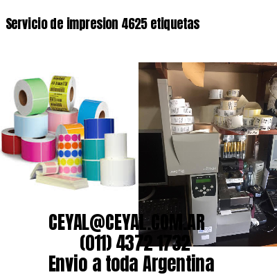 Servicio de impresion 4625 etiquetas