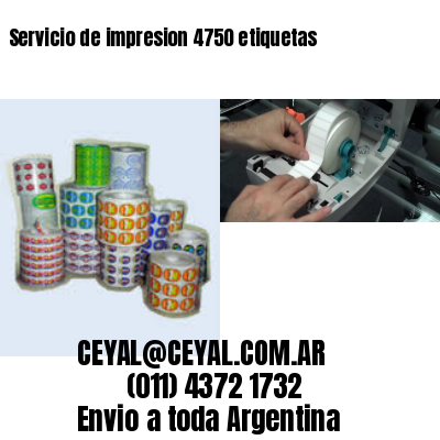 Servicio de impresion 4750 etiquetas
