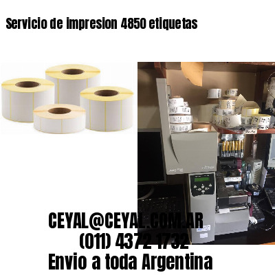 Servicio de impresion 4850 etiquetas