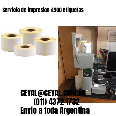 Servicio de impresion 4900 etiquetas