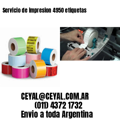 Servicio de impresion 4950 etiquetas