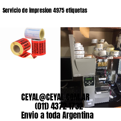 Servicio de impresion 4975 etiquetas
