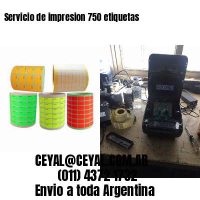 Servicio de impresion 750 etiquetas