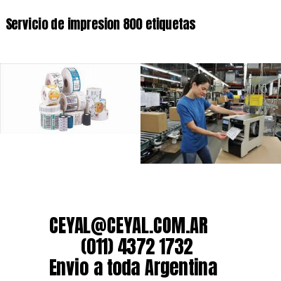 Servicio de impresion 800 etiquetas