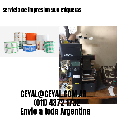 Servicio de impresion 900 etiquetas