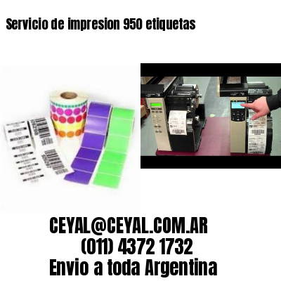 Servicio de impresion 950 etiquetas