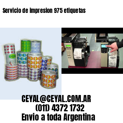 Servicio de impresion 975 etiquetas