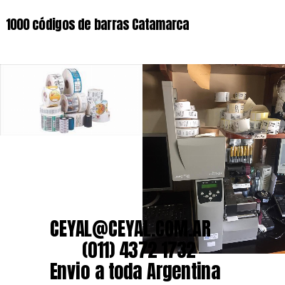 1000 códigos de barras Catamarca