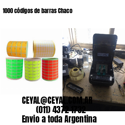 1000 códigos de barras Chaco