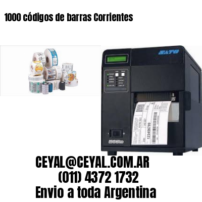 1000 códigos de barras Corrientes