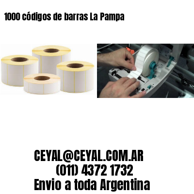 1000 códigos de barras La Pampa