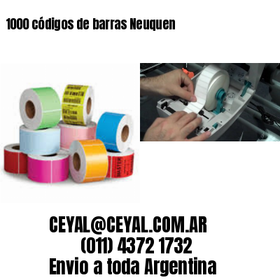 1000 códigos de barras Neuquen
