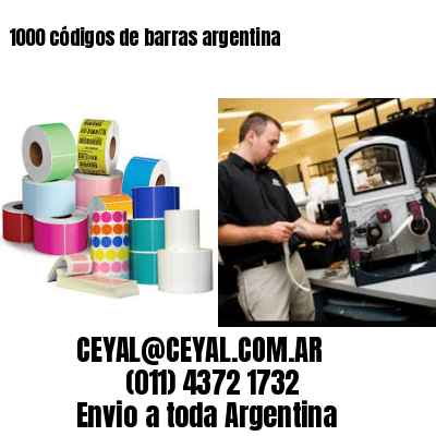 1000 códigos de barras argentina