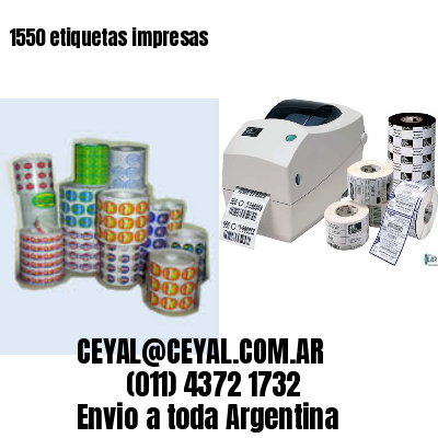1550 etiquetas impresas