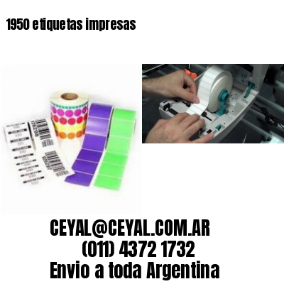 1950 etiquetas impresas