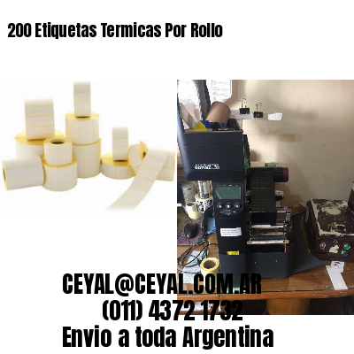 200 Etiquetas Termicas Por Rollo