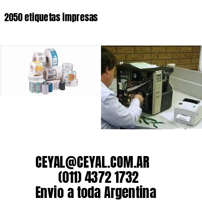 2050 etiquetas impresas