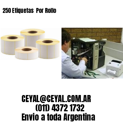 250 Etiquetas  Por Rollo